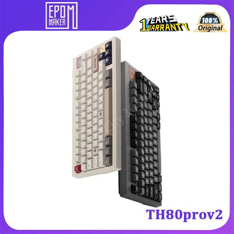 Epomaker Th Prov Custom Mechanical Keyboard Gasket Display Hot Swapable Three Mode Bluetooth