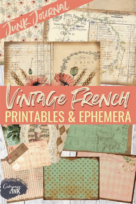 Vintage French Ephemera Printables