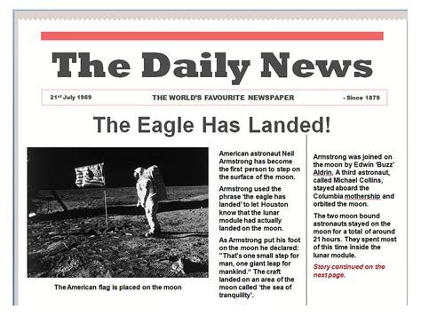 newspaper article english showme