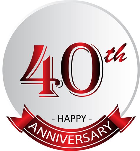 Th Anniversary Celebration Label Png