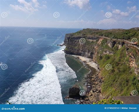 Majestic Hilltop Overlooking The Serene Sea Stock Photo Image Of