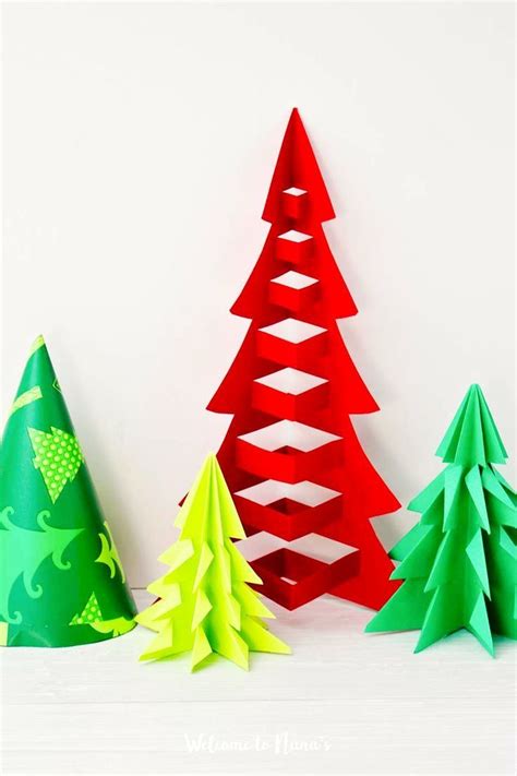 How To Make Easy Origami Christmas Trees 3 Ways Welcome To Nanas