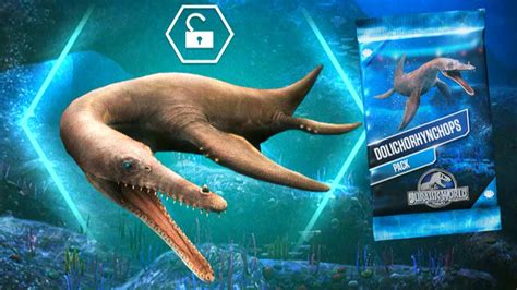 NEW UNLOCK DOLICHORHYNCHOPS TODAY JURASSIC WORLD THE GAME YouTube