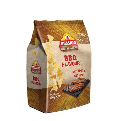 Mission Bbq Flavoured Tortilla Chips 170g