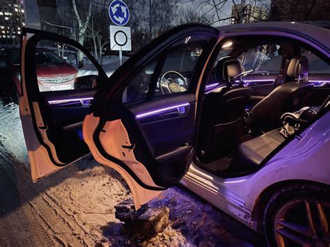 Атмосферная подсветка салона MTF Ambient light — Mercedes-Benz C-Class ...