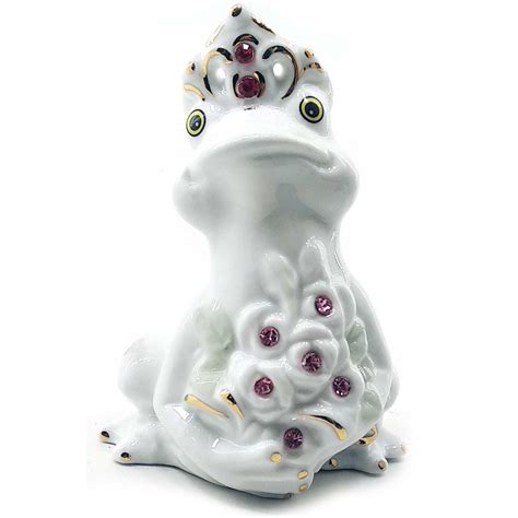 Купить Статуэтка Лягушка царевна белая фарфор 11х8х8см (26219A) в ...