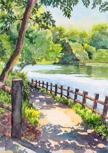 تتفرس في المشهد ثم تحدق إلى الماضي فيجول الدمع في عينيك. | Watercolor ...