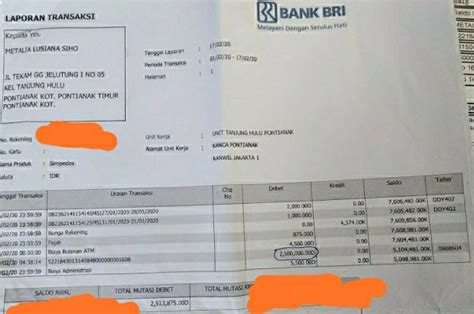 Rekening Koran Bri Cara Cetak Mutasi Secara Praktis Dan Efisien Opikini