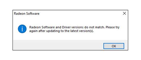 R Solu Radeon Software And Driver Versions Do Not Match Driver Easy