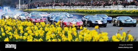 The Start Ford Gt40 Alan Mann Trophy Goodwood 74th Members Meeting