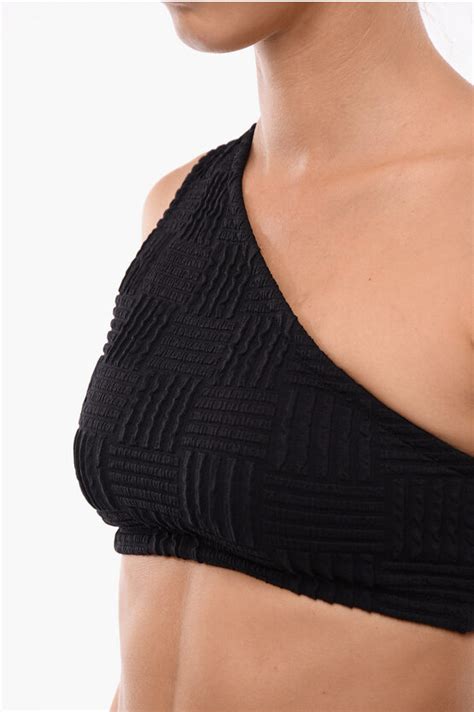 Bottega Veneta Stretch Nylon Bikini With One Shoulder Women Glamood