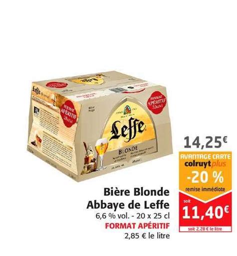 Promo Bière Blonde Abbaye De Leffe chez Colruyt iCatalogue fr