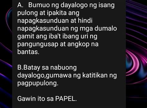 A Bumuo Ng Dayalogo Ng Isang Pulong At Studyx