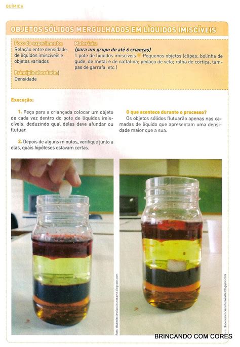 Experiências de Ciências para Crianças - SÓ ESCOLA