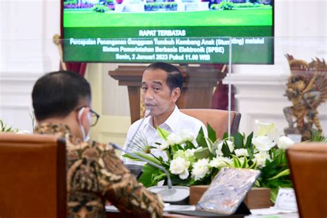 FOTO Presiden Dorong Penerapan Teknologi Untuk Turunkan Stunting Di