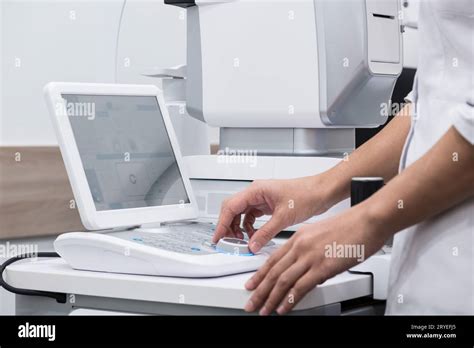 Equipment In The Eye Clinic Stock Photo Alamy