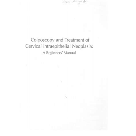 Colposcopy And Treatment Of Cervical Intraepithelial Neoplasia на ТОП
