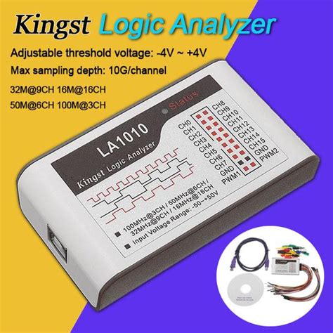 Buy Kingst LA1010 Logic Analyzer USB 100M Max Sample Rate 16 Channel ...