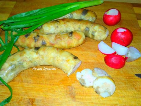 Колбаса из курицы и свинины в кишках в домашних условиях: 8 фото в рецепте