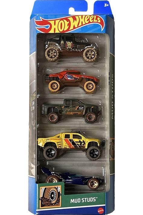 HOT WHEELS 5 li Mud Studs Yeni Özel Seri 2024 Hotwheels Mattel Beşli Koleksiyon Oyuncak Metal