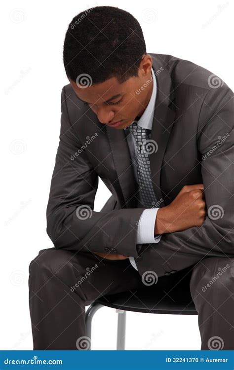 Businessman Waiting Patiently Stock Photo Image Of African Angry