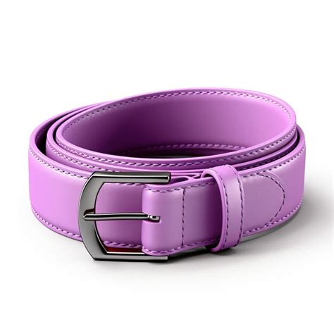 Premium Vector Purple Color Belt 3d Vector White Background Isolated Hig