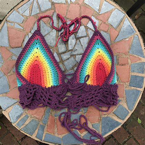 Ravelry Rainbow Dream Bikini Halter Pattern By Tasha Margette