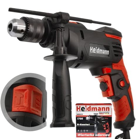 WIERTARKA UDAROWA ELEKTRYCZNA 1700W Heidmann 13mm H00572 Cena