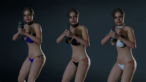 Скачать Resident Evil 2 Claire Bikini 5 Colors Геймплей
