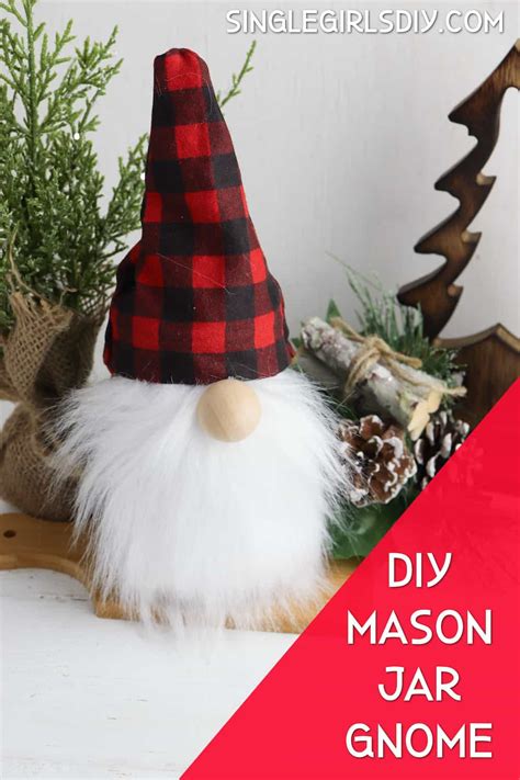 Mason Jar Gnome Single Girls Diy