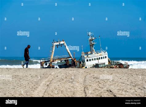 Namibia, Africa. Ship wreckage at Skeleton Coast Stock Photo - Alamy