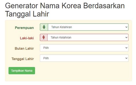 Cara Membuat Nama Korea Dari Tanggal Lahir And Nama Jalantikus