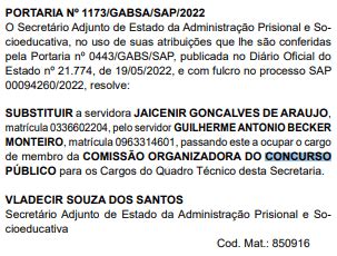 Edital SAP SC saiu concurso remuneração de até R 8 mil