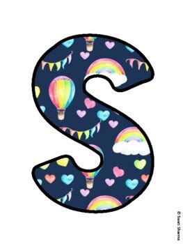 SOAR INTO FALL Hot Air Balloons Bulletin Board Letters School Resource By Swati Sharma