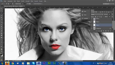 Adobe Photoshop CS6 Tutorial Farbe in Schwarzweißfoto HD YouTube