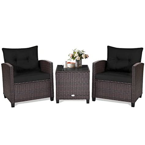 Giantex Rattan Gartenm Bel Set Balkonm Bel Kleiner