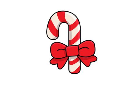 Christmas Candy Cane Vector Illustration Graphic by Goodtimeartsy ...