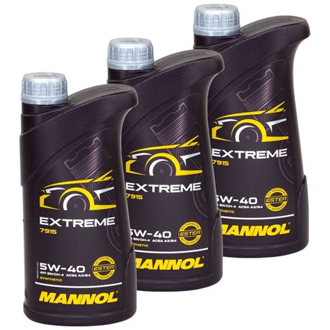 MANNOL Motoröl 5W-40 Extreme 3 X 1 Liter online im MVH Shop kaufe, 11,45