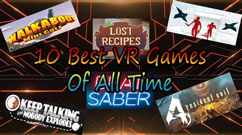 Best Vr Games Of All Time Youtube