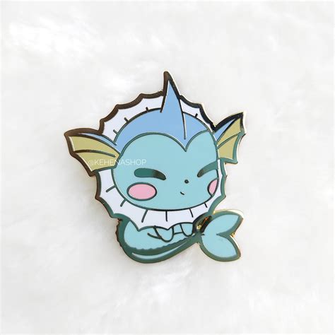 Vaporeon Hard Enamel Pin Pokemon Etsy