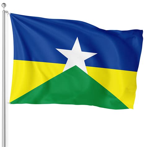 Bandeira do Estado de Rondônia Oficial - Bordada com Entrega Rápida