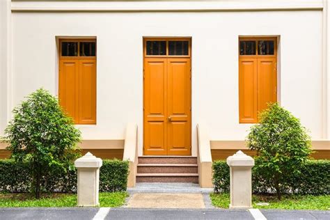 Orange Front Door Ideas For A Bright And Striking Entrance With