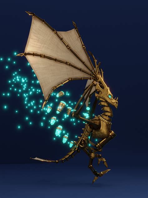 Clockwork Wyvern Finished Projects Blender Artists Community