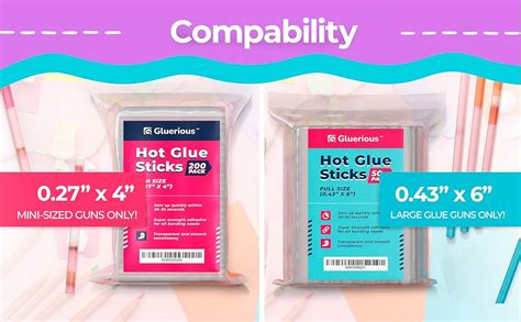Amazon Mini Hot Glue Gun Sticks Bulk Pack Of 200 4 Length 0