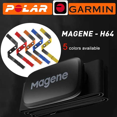 Magene Sensor De Ritmo Card Aco H64 Modo Dual ANT Bluetooth Con Correa