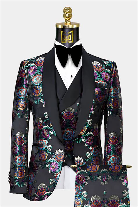 Multi Color Tuxedo Suit - 3 Piece | Gentleman's Guru