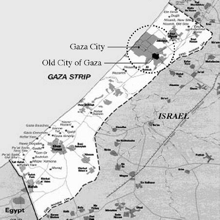 Geographic Location of Gaza City 1 | Download Scientific Diagram