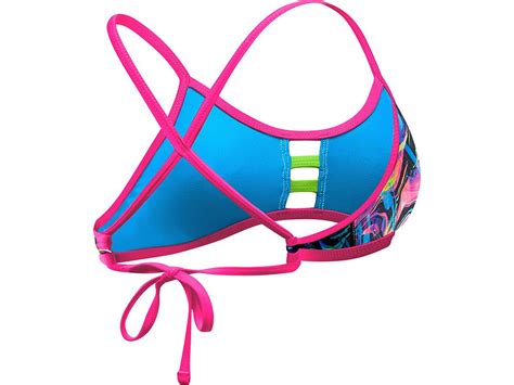 Tyr Penello Schwimmbikini Pink Multi Pacific Tieback Top Bikini