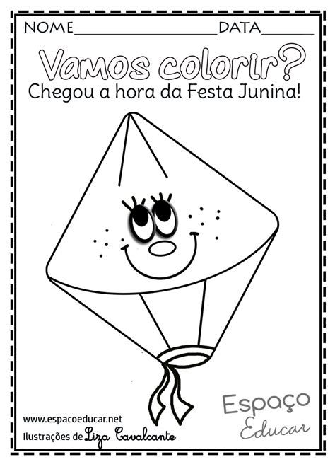 Desenho Junino Para Pintura - 7