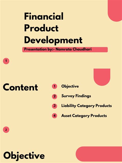 financial product development